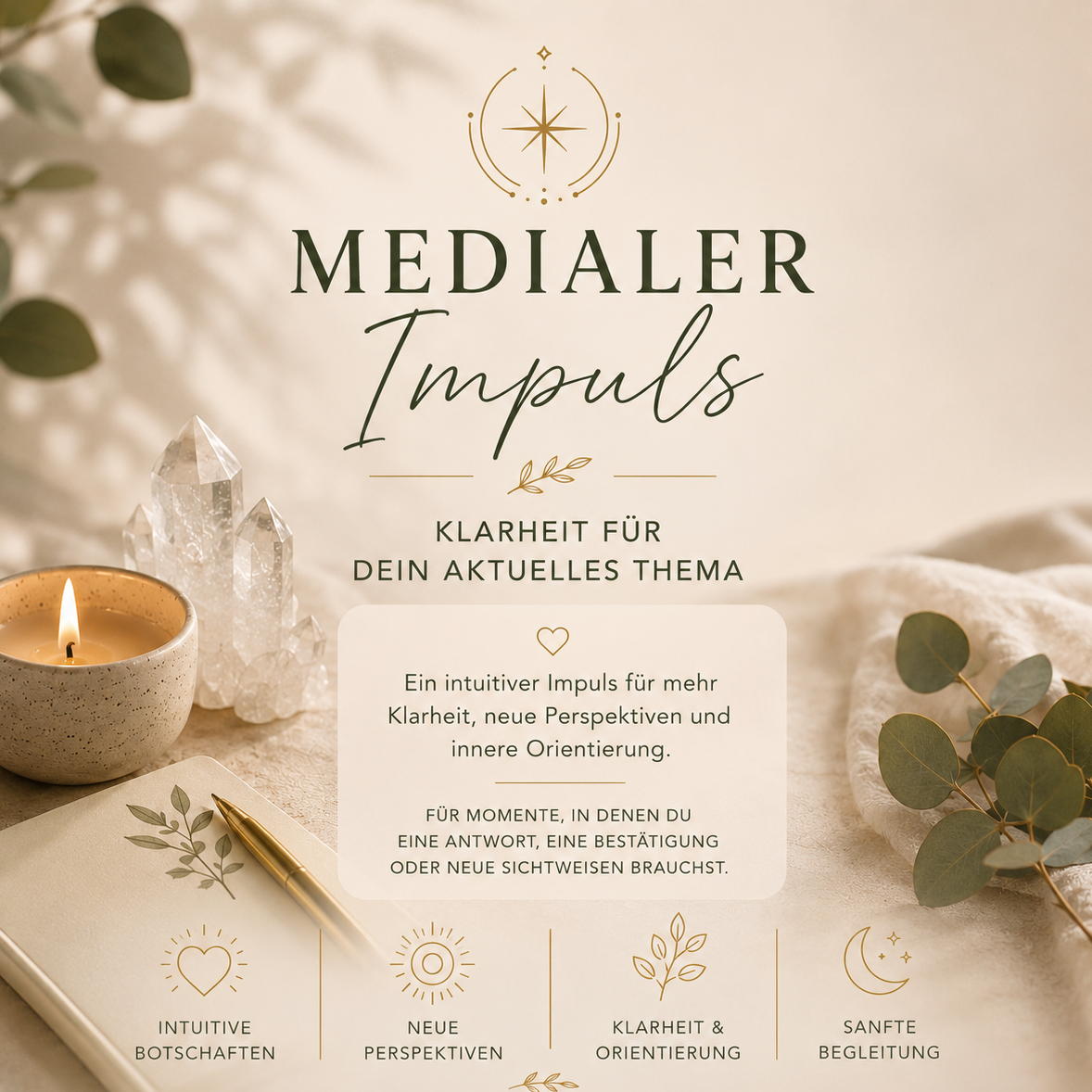 Medialer Impuls - intuitive Klarheit für dein aktuelles Thema